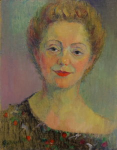 Portrait of a melancholy lady