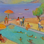 Swimmers in a pool